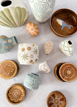 Load image into Gallery viewer, Wildflowers Medium Vessel - Soft Blues Greens/White