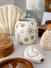 Load image into Gallery viewer, Wildflowers Medium Vessel - Soft Blues Greens/White