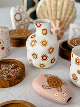 Load image into Gallery viewer, Wildflowers Bottle Vessel - White