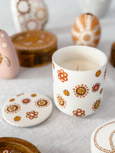 Load image into Gallery viewer, Wildflowers Ceramic Candle - White - Coconut & Finger Lime