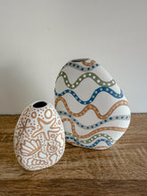 Load image into Gallery viewer, Seaside Medium Vessel Set - White/Soft Blues Greens