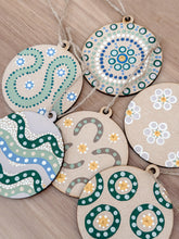 Load image into Gallery viewer, Wooden Baubles - Coastal - Set of 6