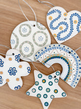 Load image into Gallery viewer, Ceramic Baubles - Shapes - Coastal - Set of 5