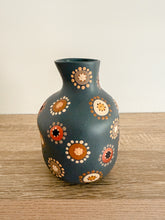 Load image into Gallery viewer, Wildflowers Bottle Vessel - Charcoal