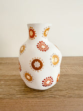 Load image into Gallery viewer, Wildflowers Bottle Vessel - White