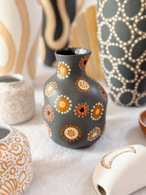 Load image into Gallery viewer, Wildflowers Bottle Vessel - Charcoal