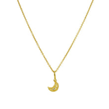 Load image into Gallery viewer, Night Sky Moon Charm Necklace - GOLD