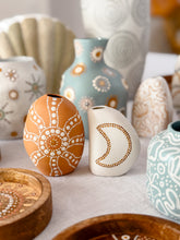 Load image into Gallery viewer, Sun + Moon Mini Vessel Set - Mustard/White

