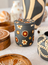 Load image into Gallery viewer, Wildflowers Ceramic Candle - Charcoal - Coconut &amp; Finger Lime
