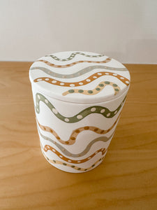 Songlines Porcelain Candle - Lemongrass & Ginger