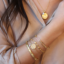 Load image into Gallery viewer, Ocean Dreamer Wave Bangle - GOLD
