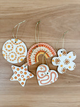 Load image into Gallery viewer, Ceramic Baubles - Shapes - Earthy - Set of 5
