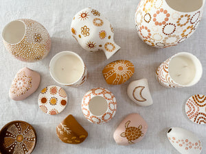 Flower Field Cocoon Vessel - Medium