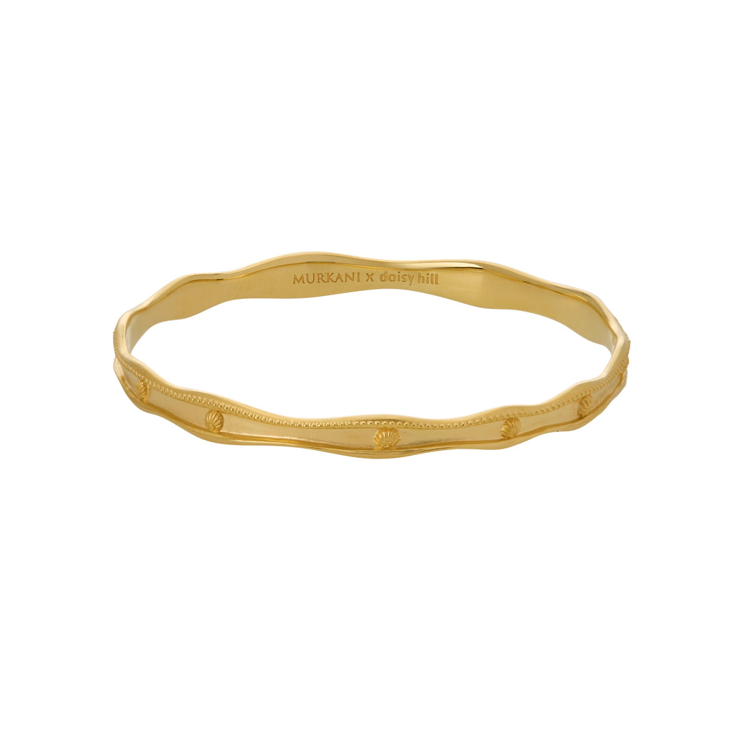 Ocean Dreamer Wave Bangle - GOLD