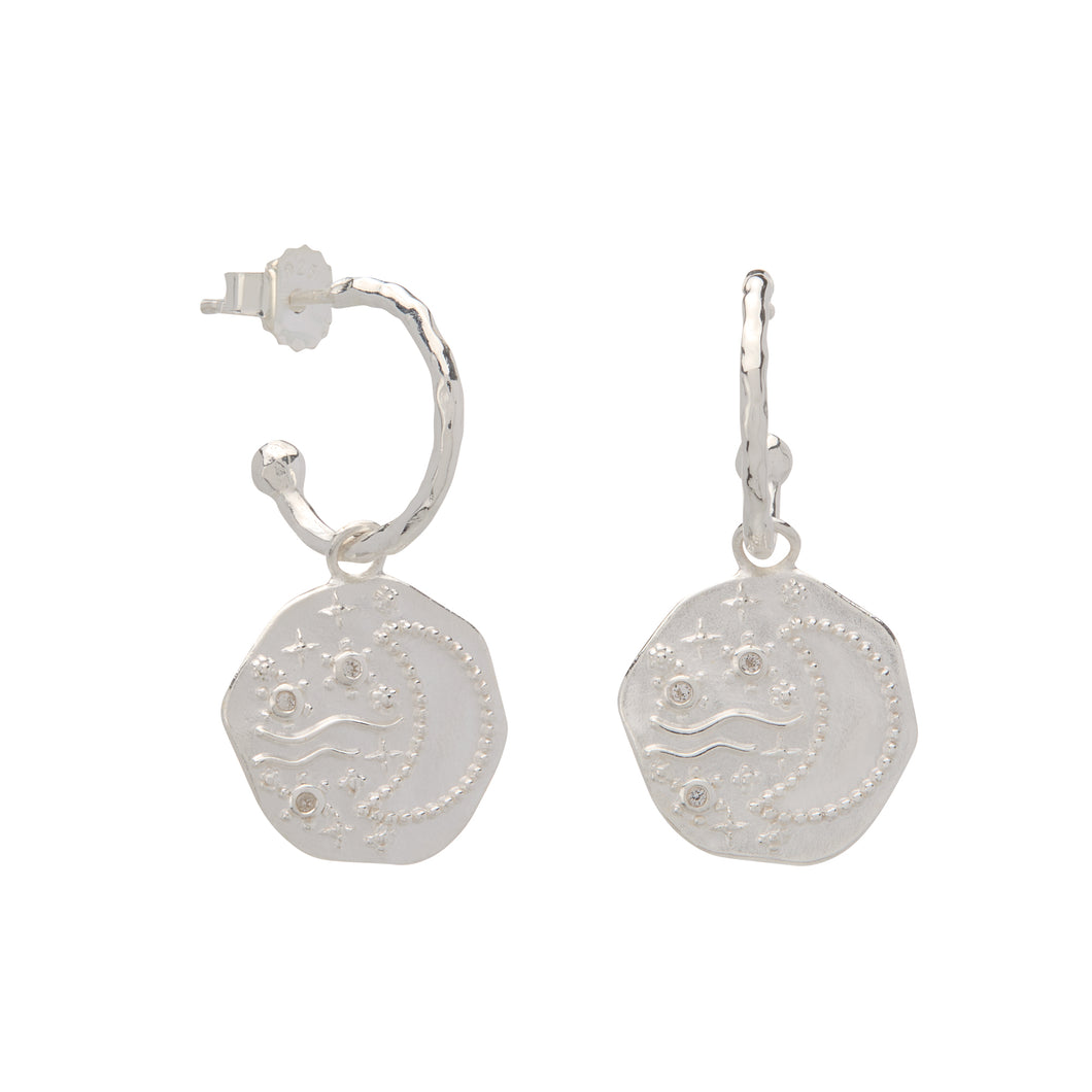Night Sky Earrings - SILVER