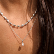 Load image into Gallery viewer, Ocean Dreamer Pearl Charm Necklace - SILVER
