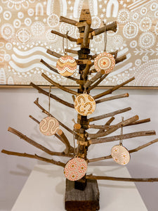 Wooden Baubles - Set of 6