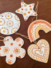 Load image into Gallery viewer, Ceramic Baubles - Shapes - Set of 5
