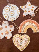 Load image into Gallery viewer, Ceramic Baubles - Shapes - Set of 5
